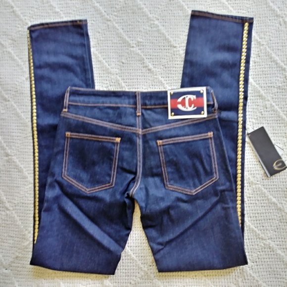 SALE! NWT Auth Roberto Just Cavalli Bling Jeans - Picture 4 of 8